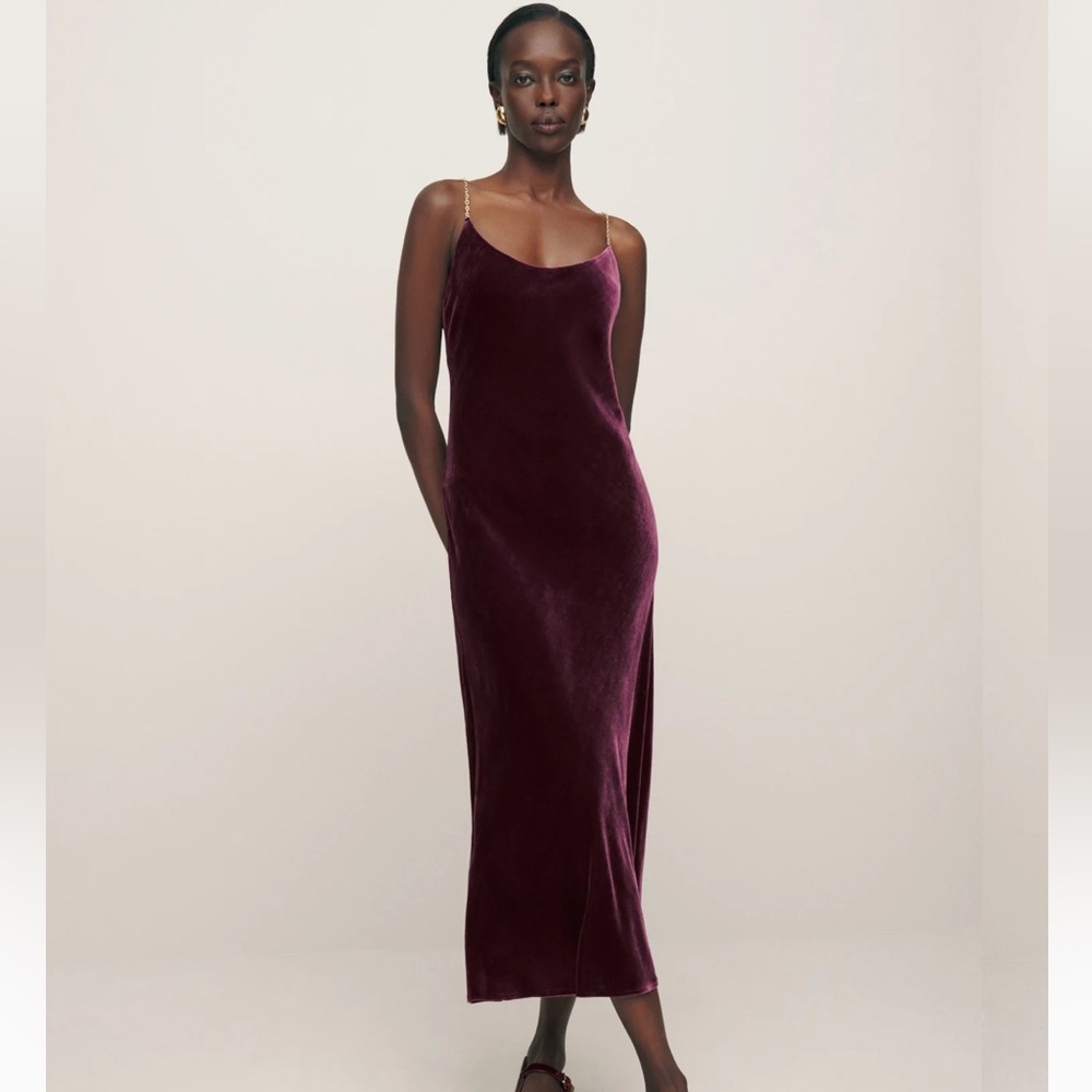 Reformation velvet dress